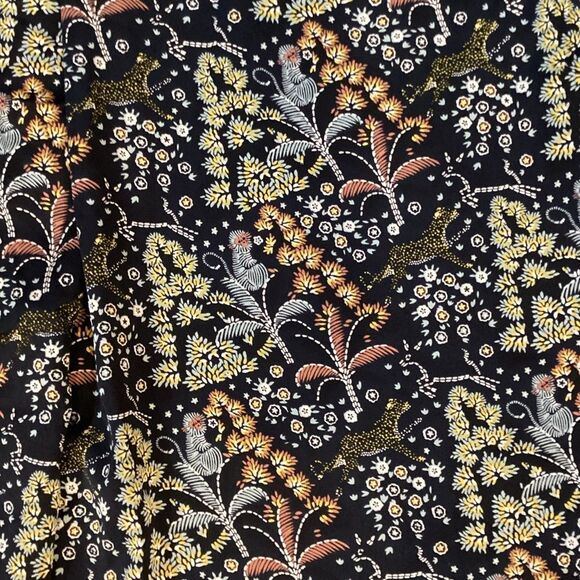 J. Crew Point Sure Jungle Print Crepe Wide Leg Pant size 6 - Picture 9 of 12